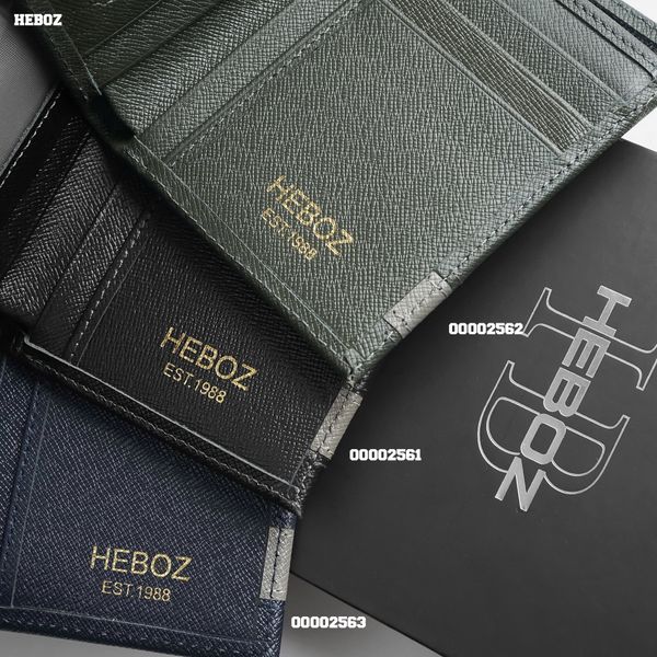  Ví da nam Heboz sọc đứng NAVY - 00002563 