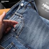  Quần jean nam Heboz dáng slim trơn D040 - 00002749 