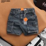  Quần short jean nam Heboz cargo S020 - 00002676 