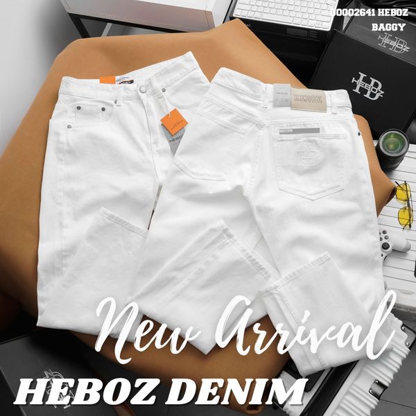  Quần jean nam Heboz dáng baggy D015 - 00002641 
