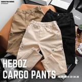  Quần kaki nam Heboz cargo straight 3M - 00002706 