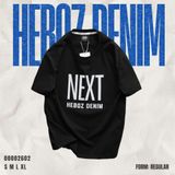  Áo thun nam Heboz print velvet Next (ĐEN) - 00002602 