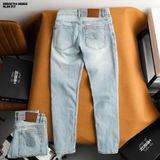  Quần jean nam Heboz dáng slim trơn D041 - 00002744 