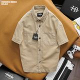  Áo sơ mi nam Heboz denim ngắn tay relax 2M - 00002532 