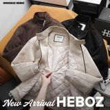  Áo khoác nam Heboz da lộn chần bông 3M - 00002622 