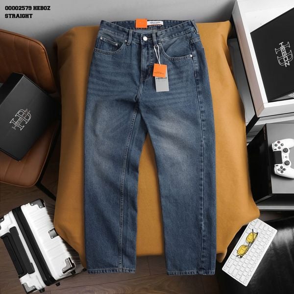  Quần jean nam Heboz dáng suông D002 - 00002579 