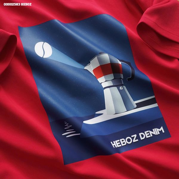  Áo thun nam Heboz Moon coffee (Đỏ) - 00002583 