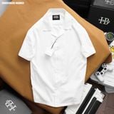  Áo sơ mi nam Heboz cổ pijama kaki 5M - 00002625 