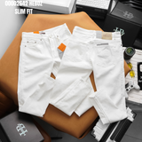  Quần jean nam Heboz dáng slim trắng D014 - 00002642 