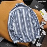  Áo sơ mi nam Heboz linen stripped 4M - 00002595 