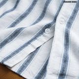  Áo sơ mi nam Heboz linen stripped 4M - 00002595 