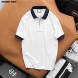  Áo polo nam Heboz dây kéo vải dệt 3M - 00002681 