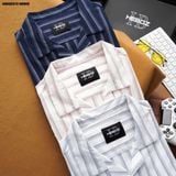  Áo sơ mi nam Heboz cổ pijama ox stripped 3M - 00002572 