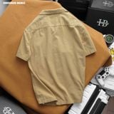  Áo sơ mi nam Heboz cổ pijama kaki 5M - 00002625 
