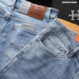  Quần jean nam Heboz dáng slim trơn D008 - 00002615 