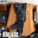  Quần jean nam Heboz dáng slim trơn D043 - 00002746 