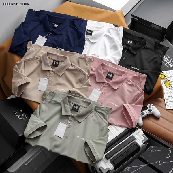  Áo polo nam Heboz in logo 6M - 00002571 
