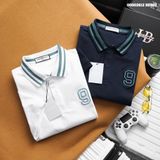  Áo polo nam Heboz green neckline 2M - 00002612 