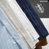  Áo sơ mi nam oxford sọc Heboz 4M - 00002576 