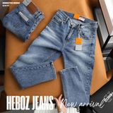  Quần jean nam Heboz dáng slim trơn D040 - 00002749 