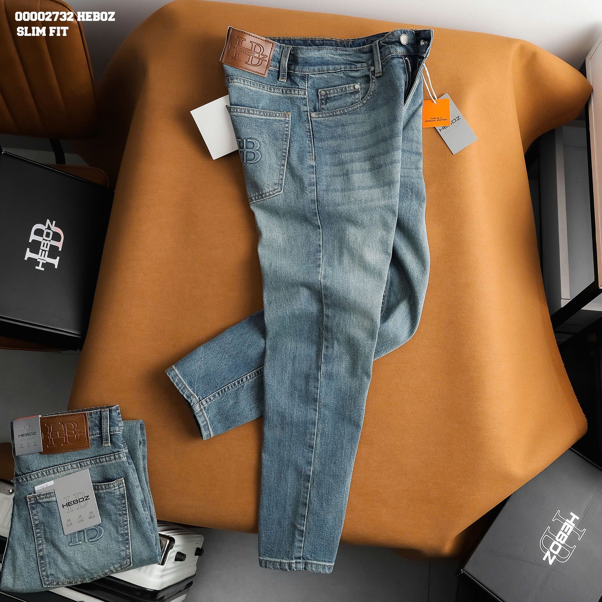  Quần jean nam Heboz air slim D035 - 00002732 