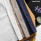  Áo sơ mi nam Heboz double stripped 3M - 00002633 