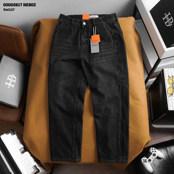  Quần jean nam Heboz form baggy D010 - 00002617 