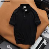  Áo polo nam Heboz dây kéo vải dệt 3M - 00002681 