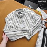  Áo sơ mi nam Heboz linen stripped 4M - 00002595 