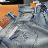  Quần jean nam Heboz dáng suông rách D028 - 00002714 