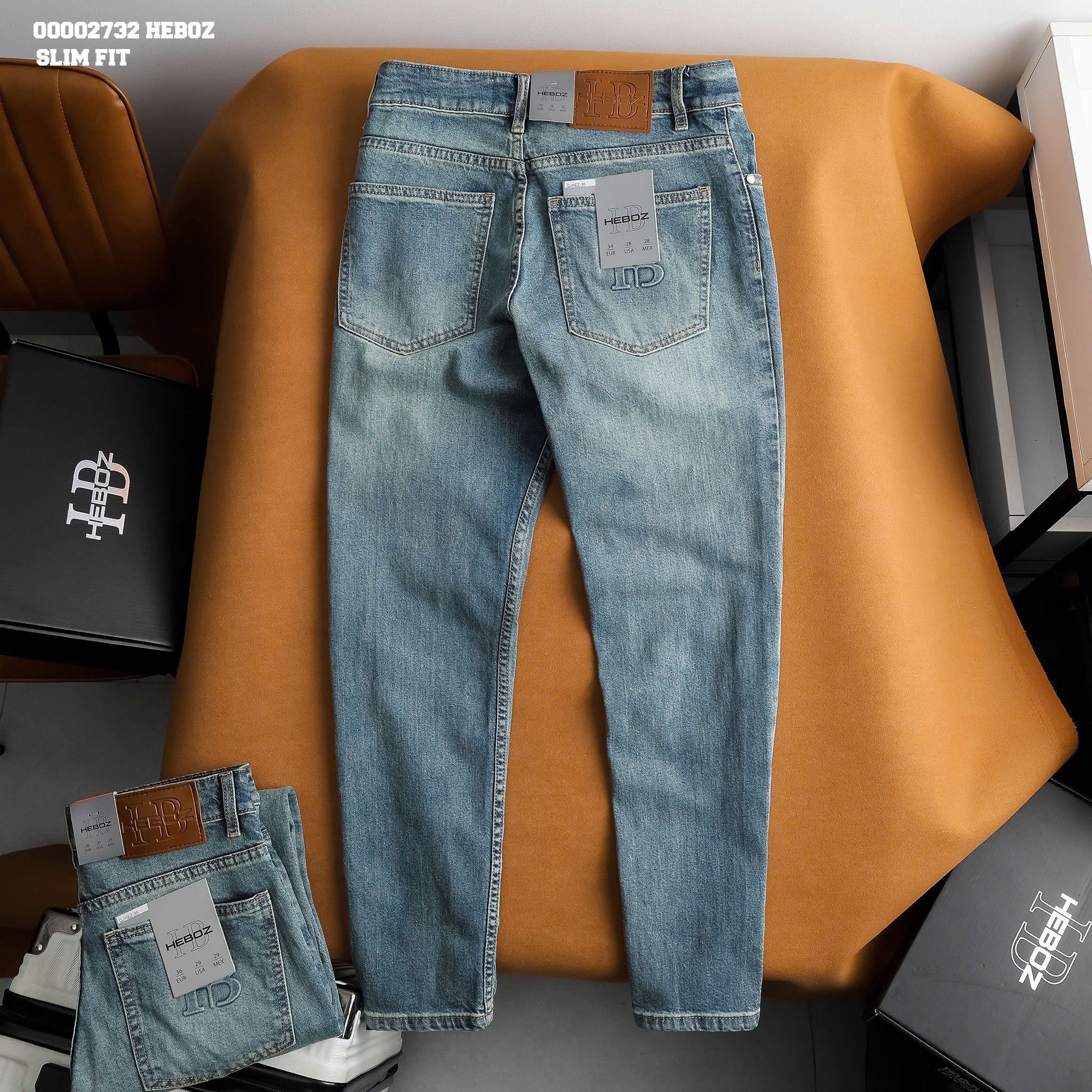  Quần jean nam Heboz air slim D035 - 00002732 