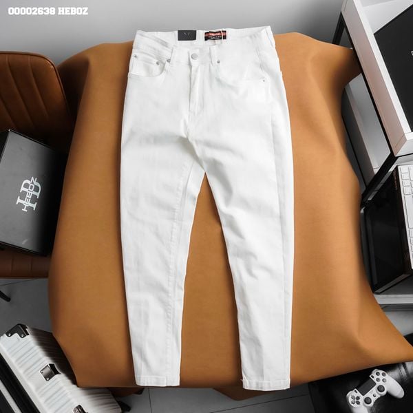 Quần kaki jean nam HEBOZ form slim 4M - 00002638 