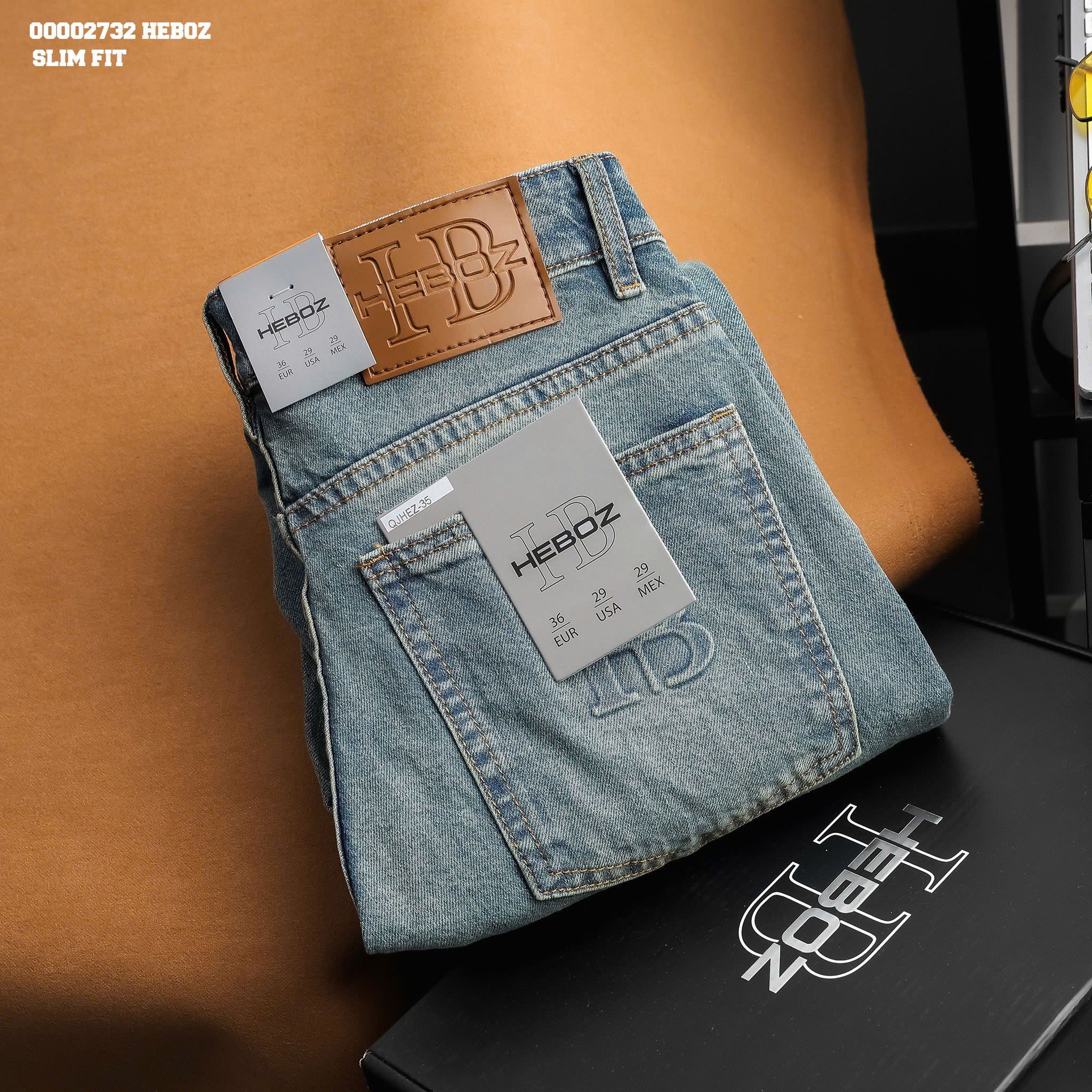  Quần jean nam Heboz air slim D035 - 00002732 
