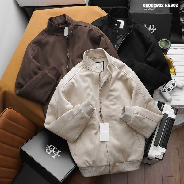  Áo khoác nam Heboz da lộn chần bông 3M - 00002622 