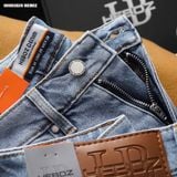  Quần jean nam Heboz dáng slim trơn D008 - 00002615 