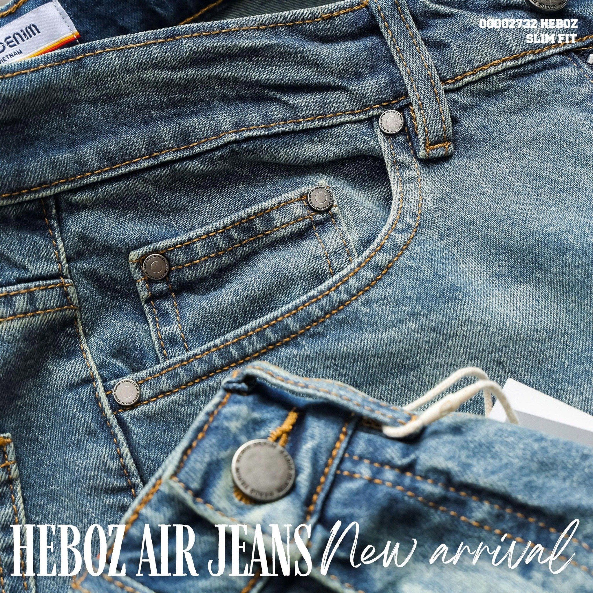 Quần jean nam Heboz air slim D035 - 00002732 