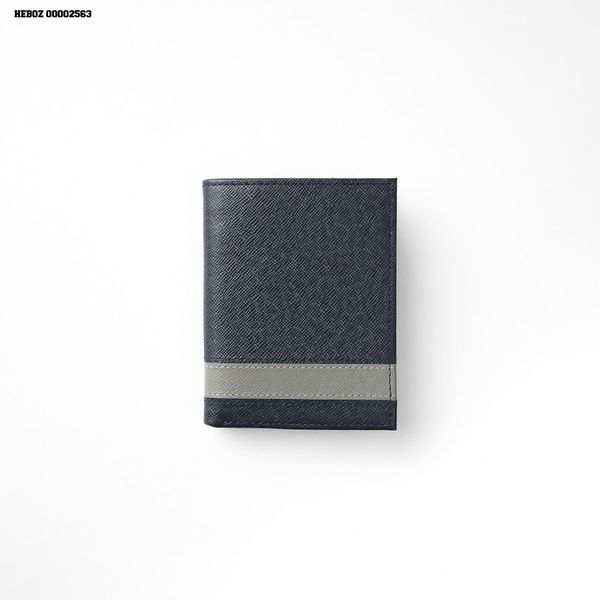  Ví da nam Heboz sọc đứng NAVY - 00002563 