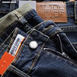  Quần jean nam Heboz form slim trơn D006 - 00002611 