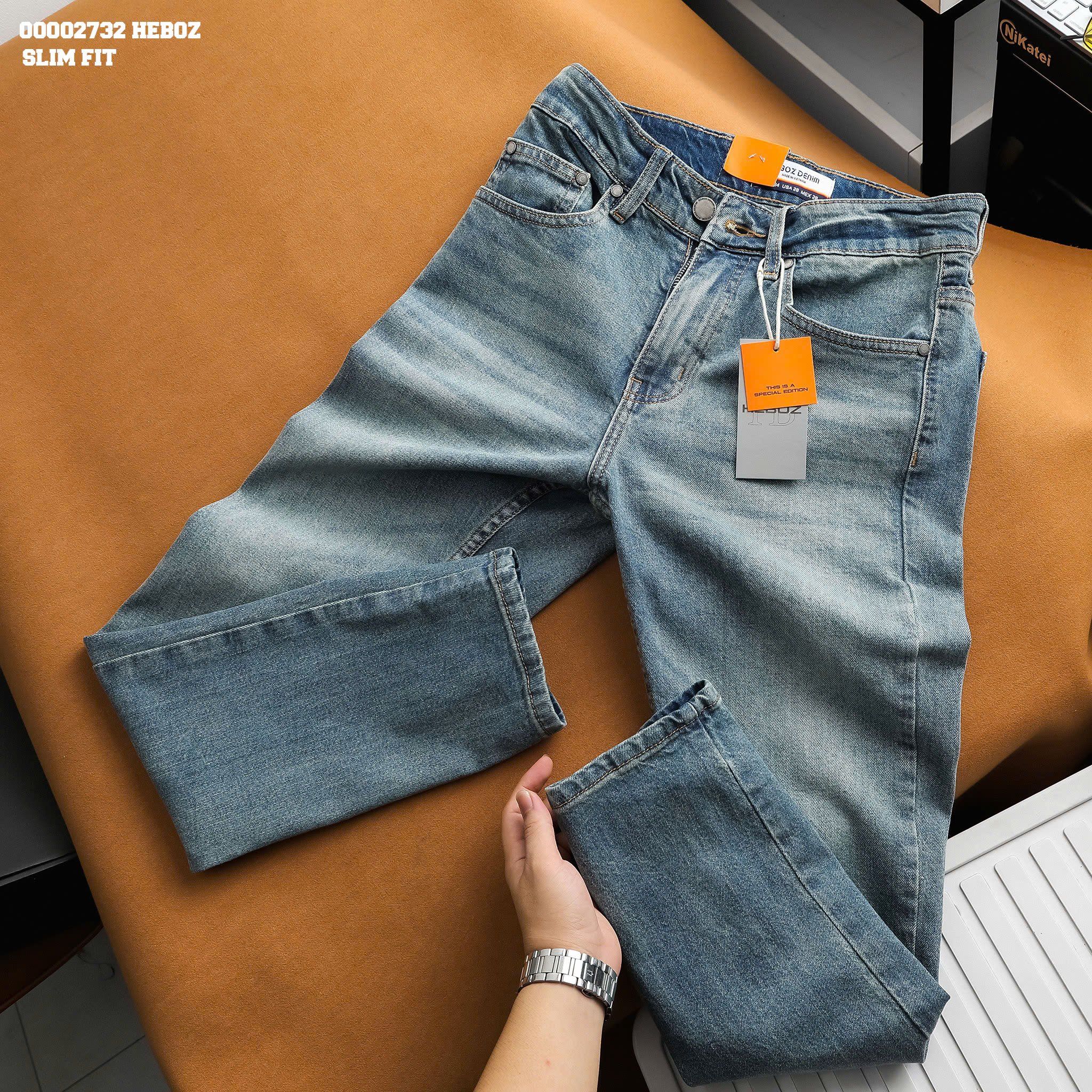  Quần jean nam Heboz air slim D035 - 00002732 