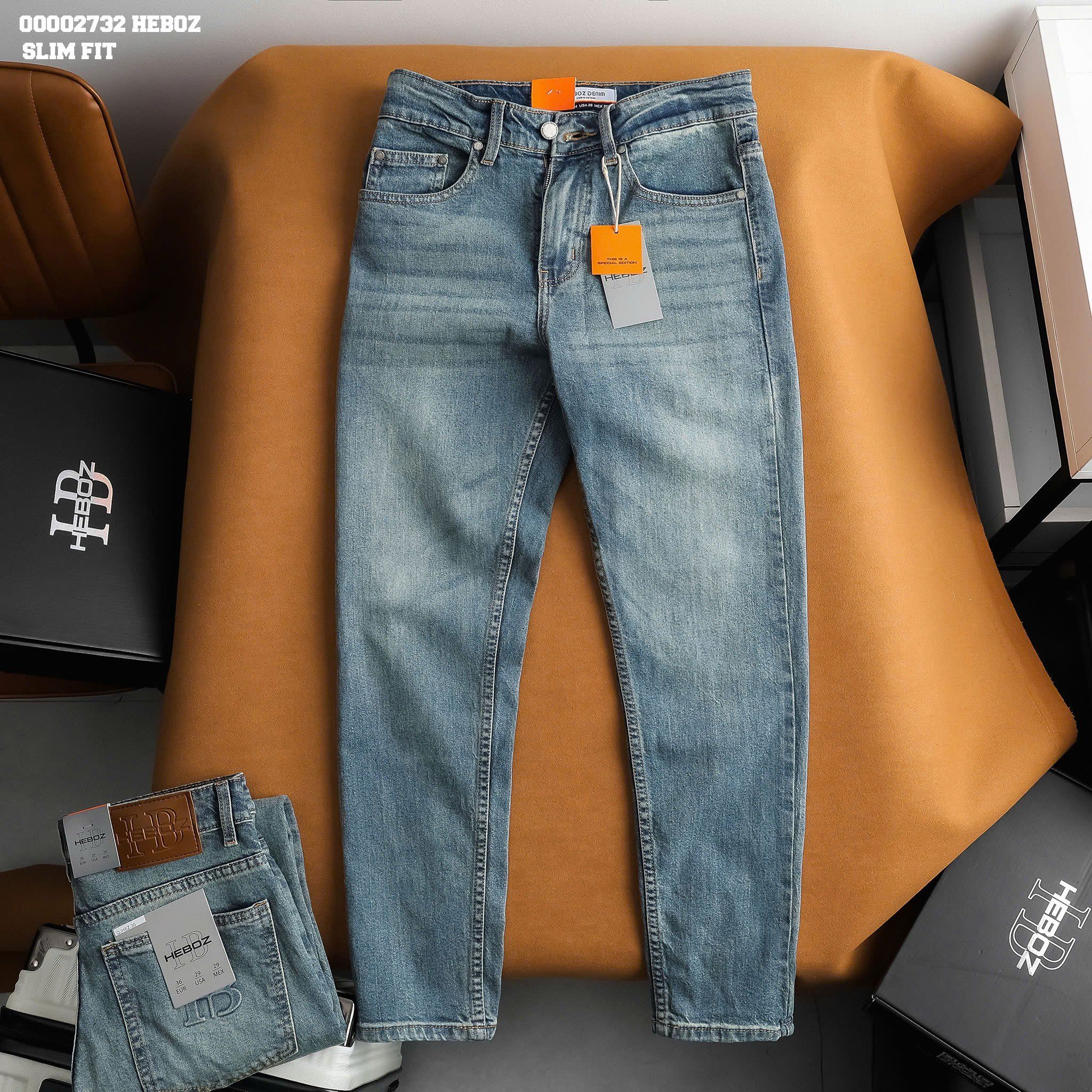  Quần jean nam Heboz air slim D035 - 00002732 