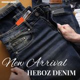  Quần jean nam Heboz form slim trơn D006 - 00002611 