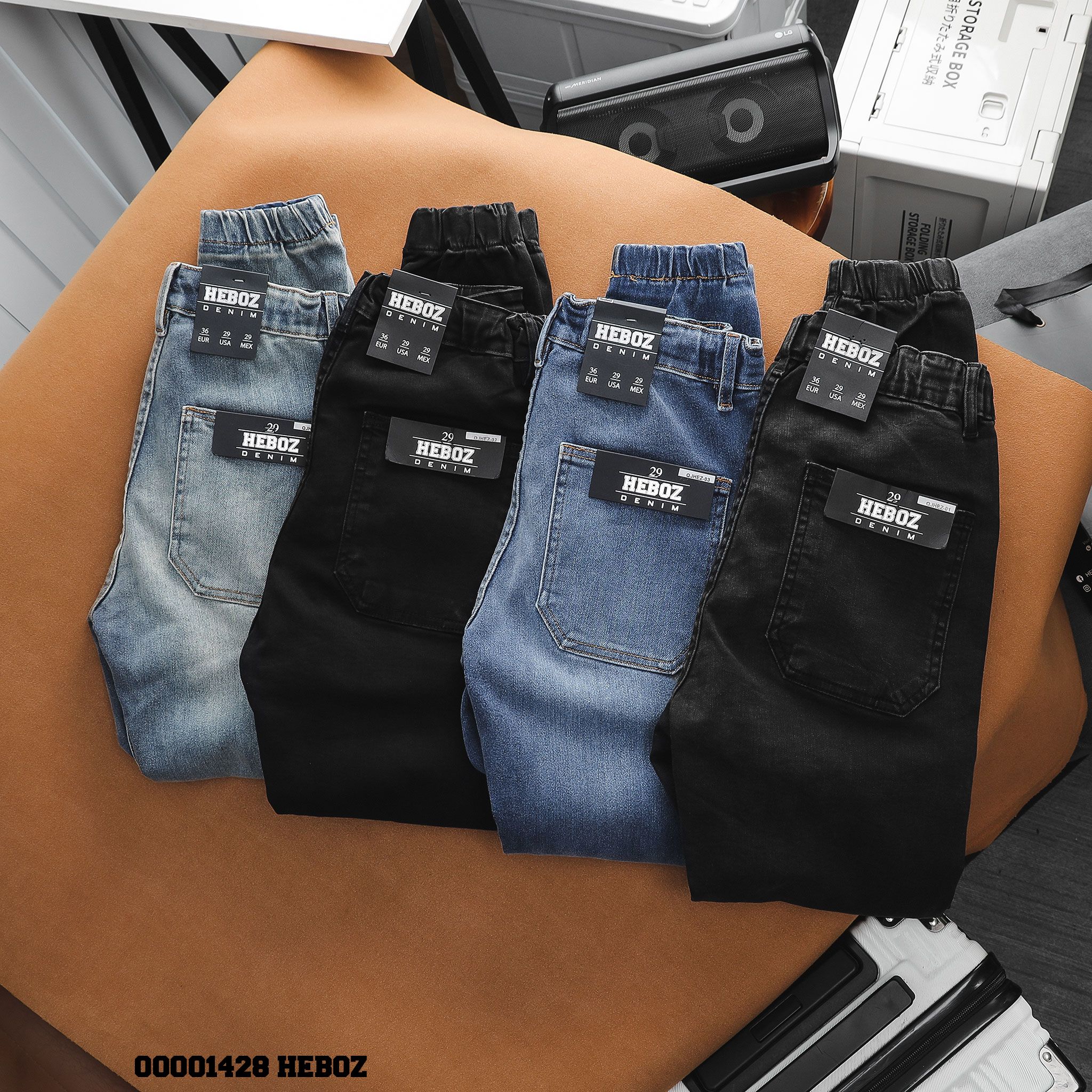  Quần jogger jean ss23 Heboz 4M - 00001428 