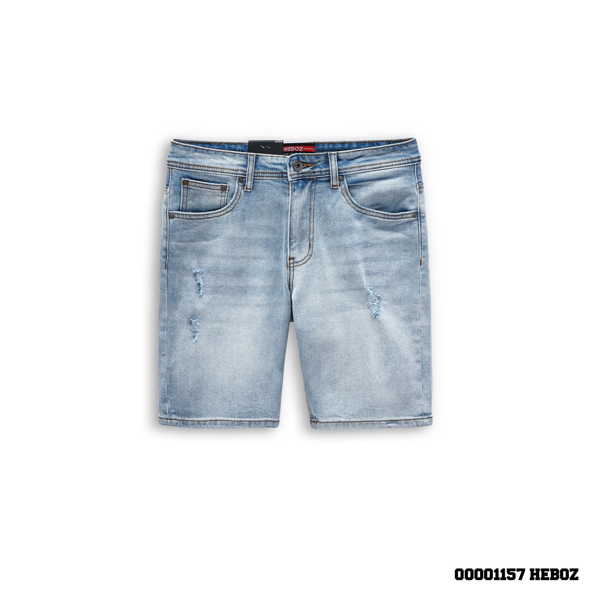  Quần short jean rách basic Heboz 4M - 00001157 