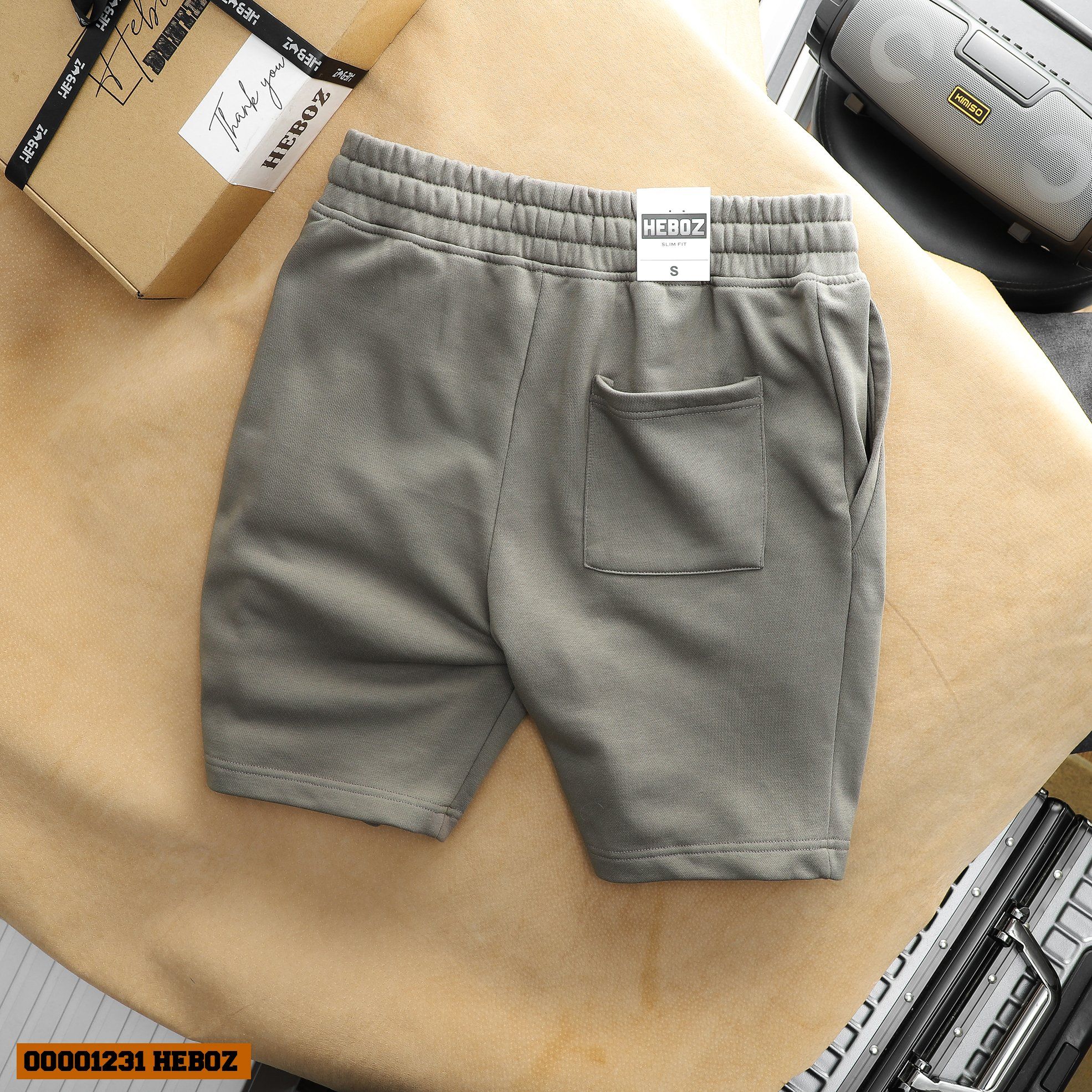  Quần short nỉ Athletics Heboz 4M - 00001231 