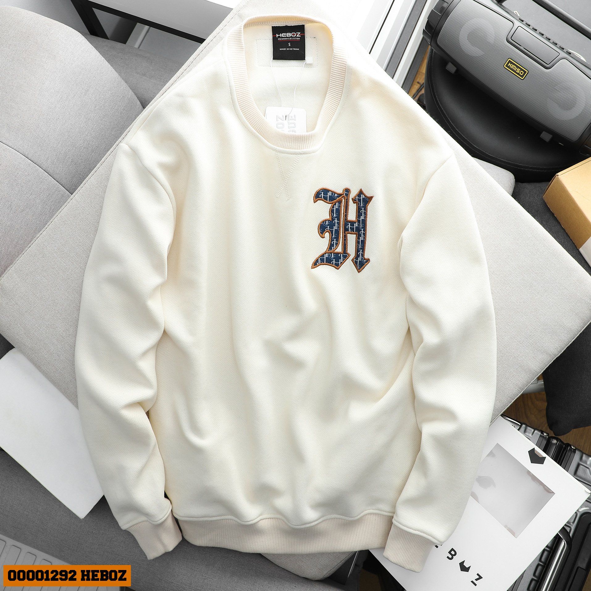  Áo sweater logo H Heboz 3M - 00001292 