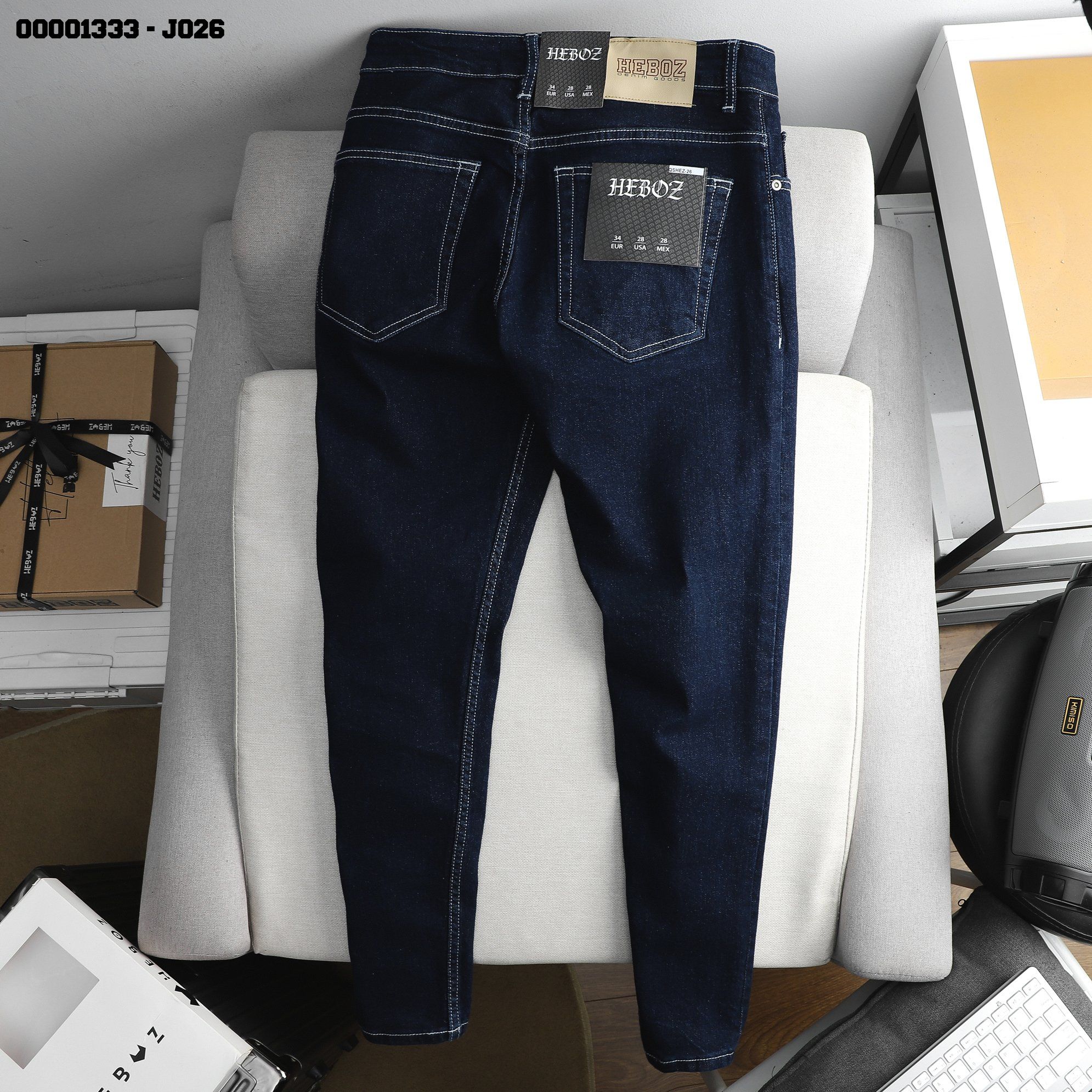  Quần jean basic j026 Heboz - 00001333 