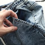  Quần short Bermuda denim mềm Heboz 4M - 00001339 