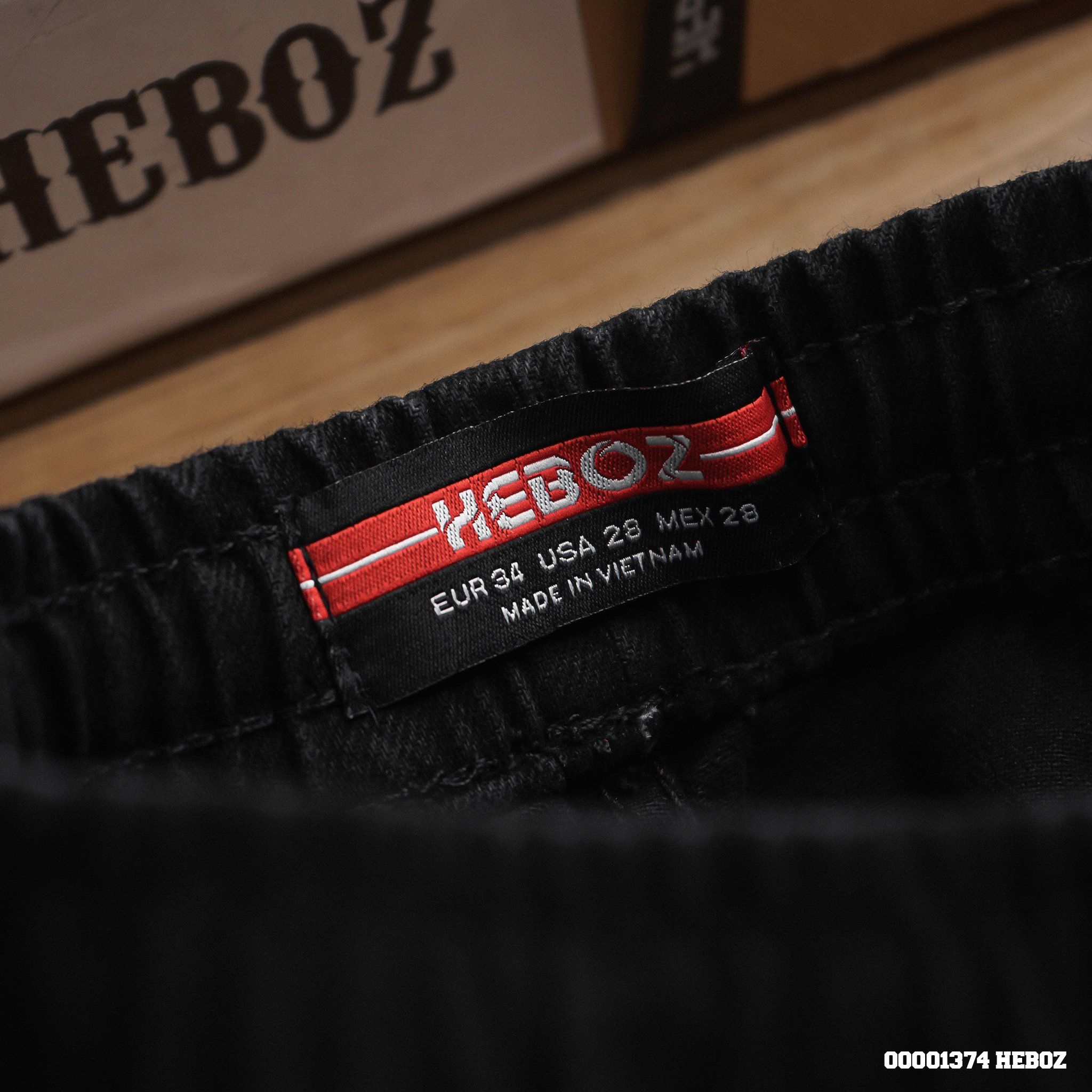  Quần short jean lưng thun Heboz 3M - 00001374 