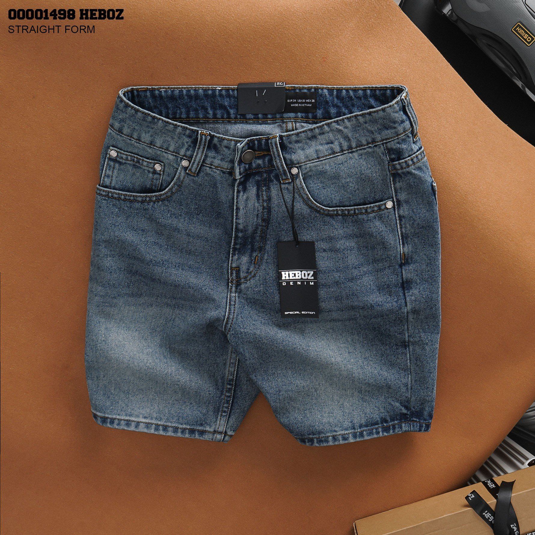  Quần short jean suông Heboz 4M - 00001498 