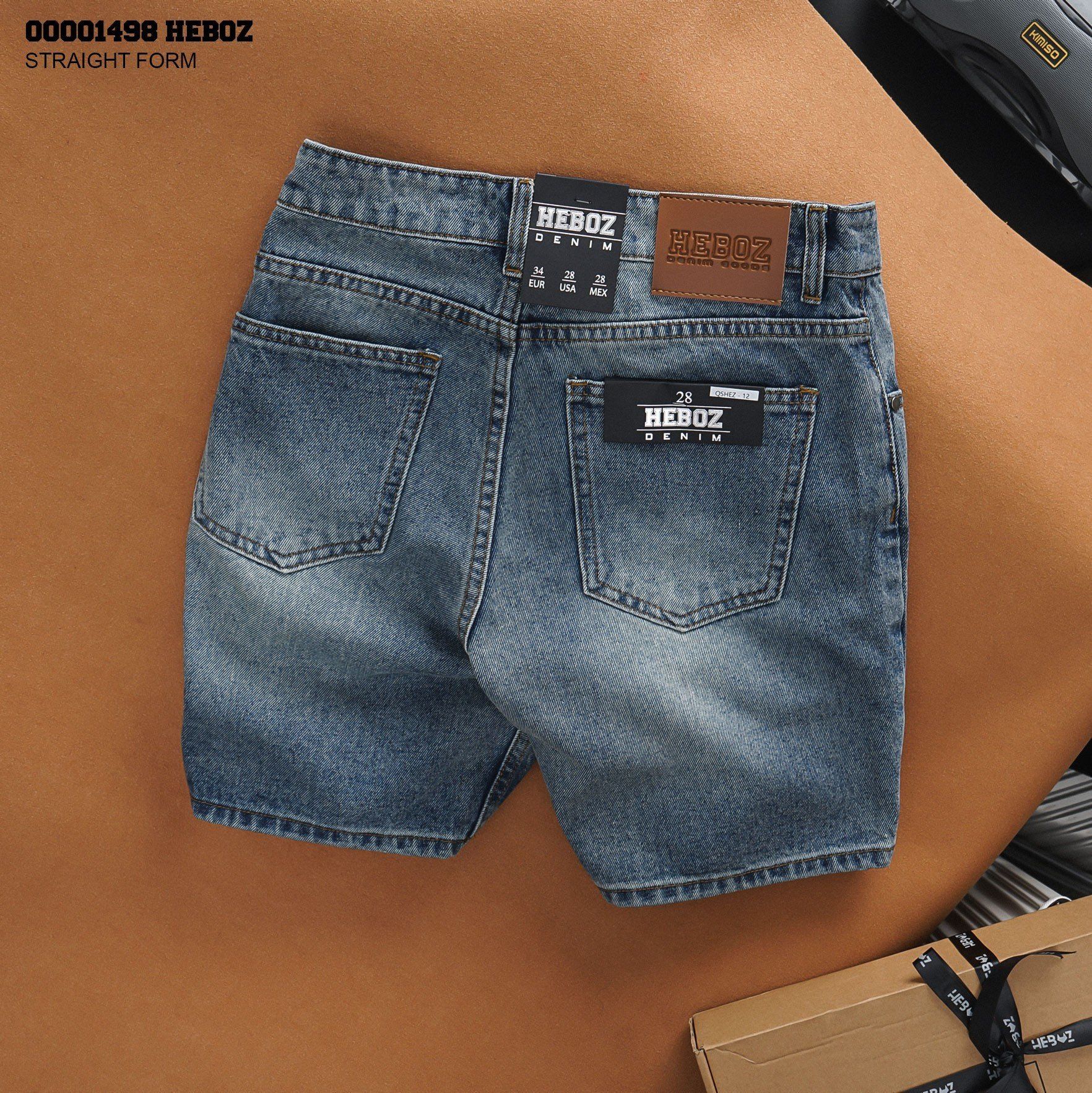  Quần short jean suông Heboz 4M - 00001498 